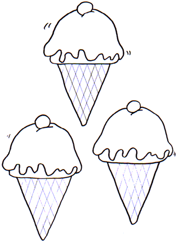 COLOREA TUS DIBUJOS: helados para colorear