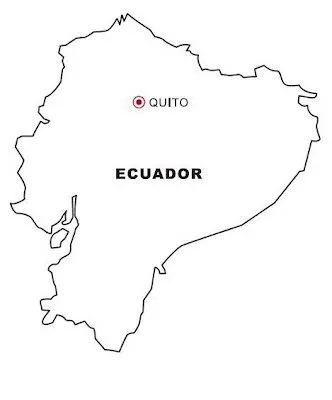 COLOREA TUS DIBUJOS: Mapa de Ecuador para colorear