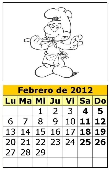 COLOREA TUS DIBUJOS: Mes de Febrero 2012 para colorear