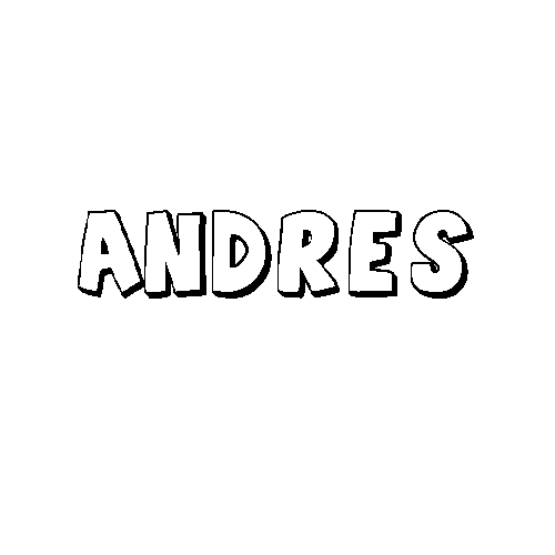 COLOREA TUS DIBUJOS: Nombre Andres para colorear