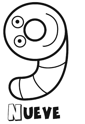 COLOREA TUS DIBUJOS: Los numeros para colorear