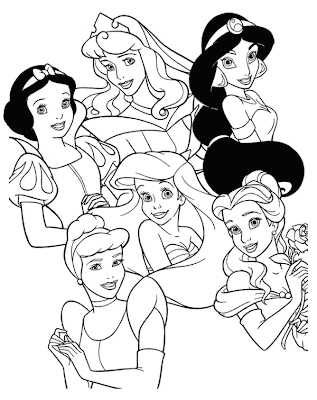 COLOREA TUS DIBUJOS: Princesas Disney