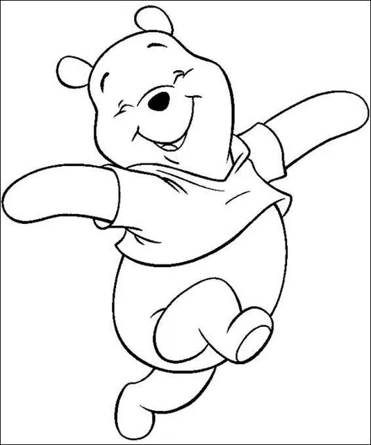 Cara de Winnie Pooh para colorear - Imagui