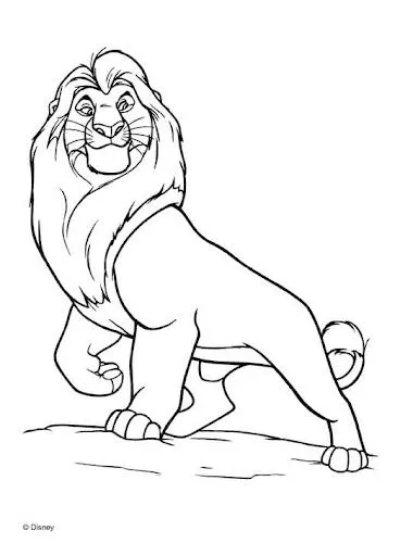 COLOREA EL REY LEON DIBUJOS PARA COLOREAR DEL REY LEON