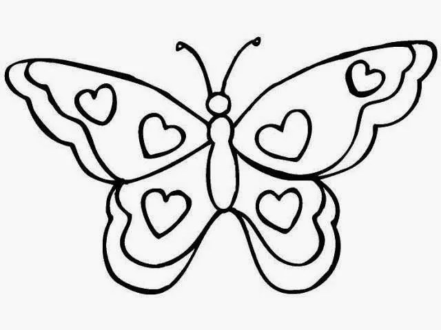 Dibujos de mariposas o similares para colorear niños de 3 años ...
