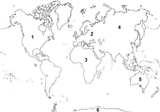 COLOREAR Y APRENDER MAPA DEL MUNDO