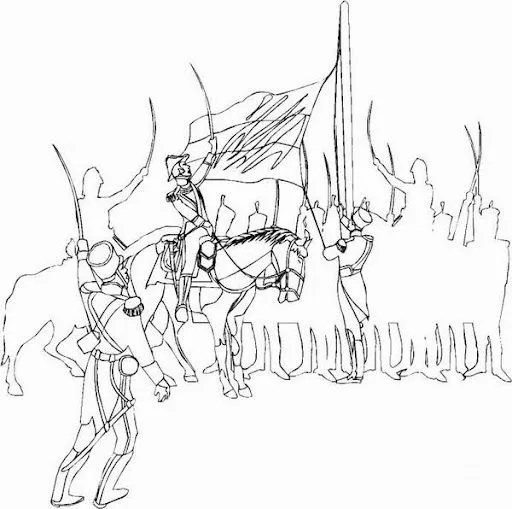 Para colorear día de la Bandera Argentina | Jugar y colorear