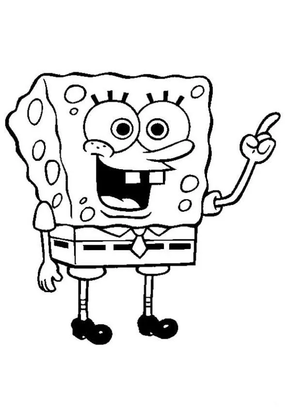  para colorear de Bob Esponja. Bob Esponja vestido de pirata y Bob ...