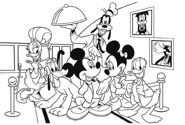 Colorear La Casa De Mickey Mouse.