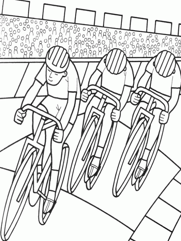 Dibujo de Ciclismo en pista para colorear. Dibujos infantiles de ...