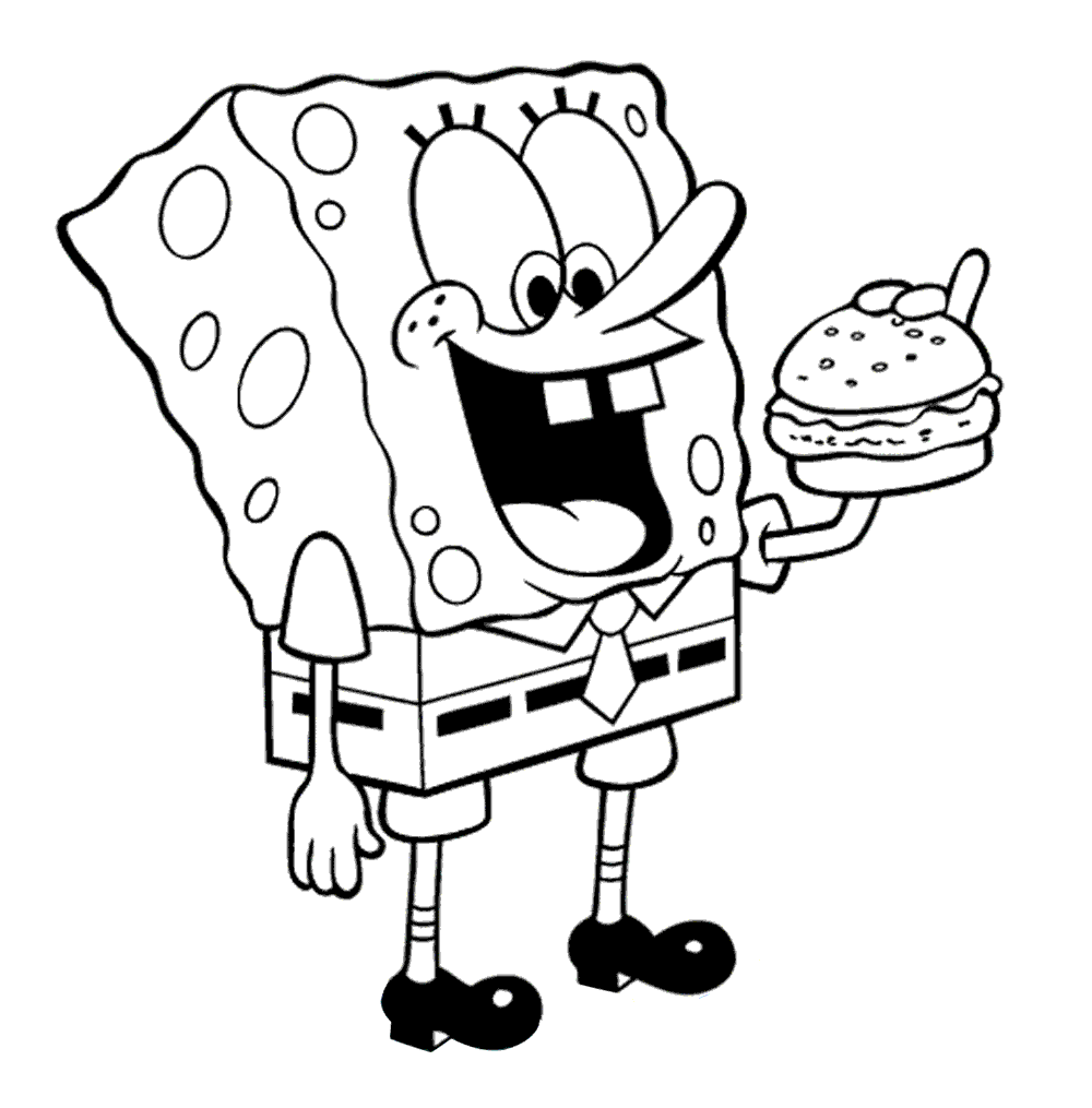 De bob esponja bebé para colorear - Imagui