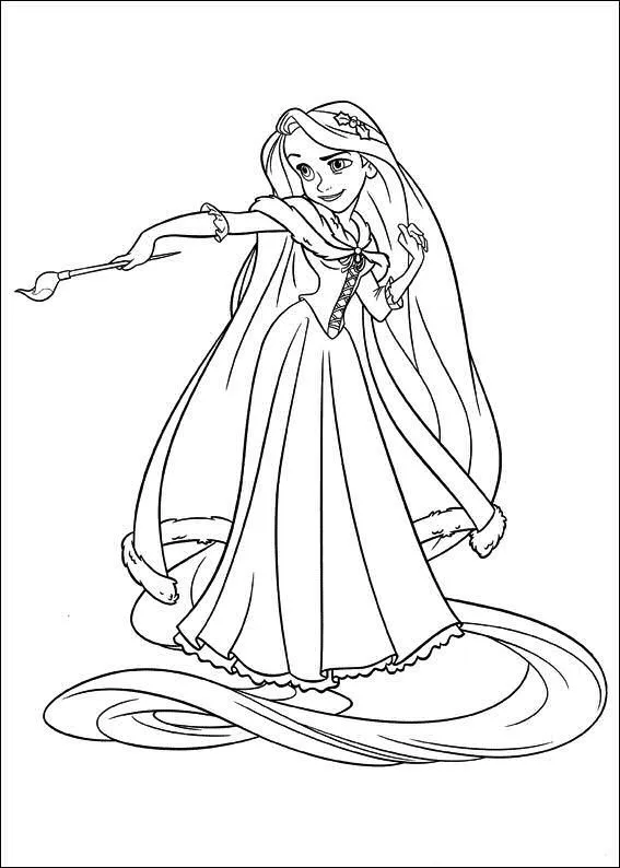 Rapunzel para dibujar - Imagui