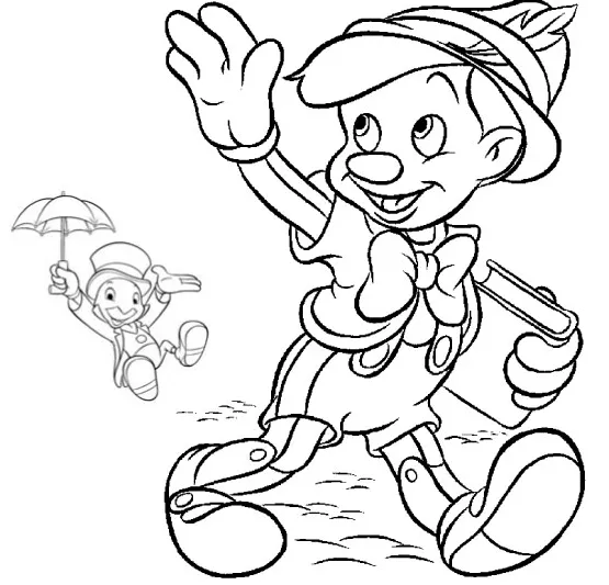 Colorear cuentos: Pinocho | Recurso educativo 39955 - Tiching ...