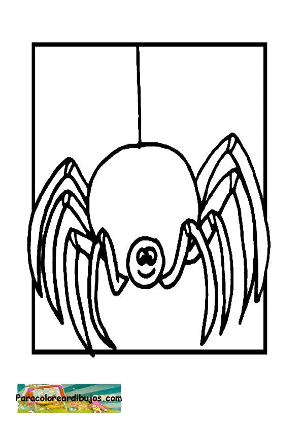 Para colorear dibujo de araña | Colorear dibujos