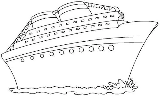 COLOREAR DIBUJOS DE CRUCEROS | Dibujos para colorear