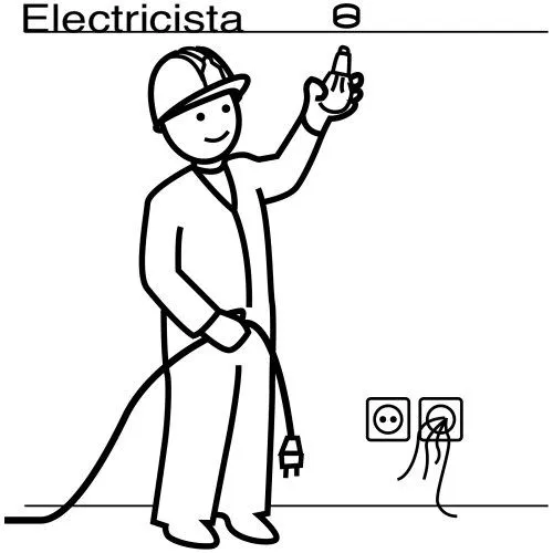 COLOREAR DIBUJOS DE ELECTRICISTAS