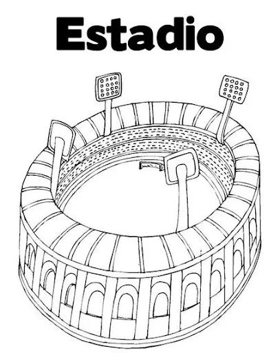 COLOREAR DIBUJOS DE ESTADIOS