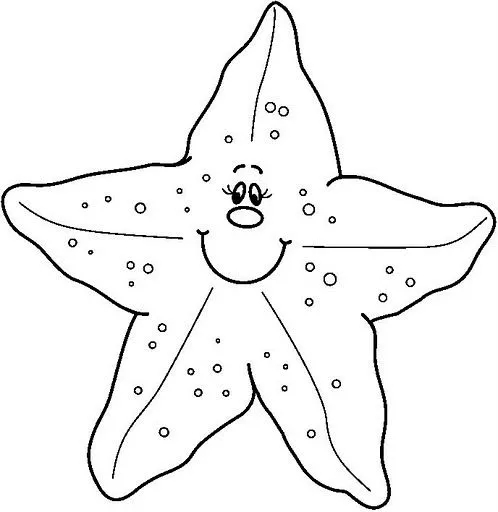 COLOREAR DIBUJOS DE ESTRELLAS DE MAR | Dibujos para colorear