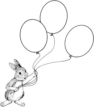 Imagenes de globos para colorear - Imagui