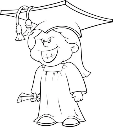 Para colorear dibujos de graduación | Blog de imágenes