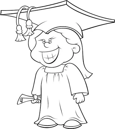 COLOREAR DIBUJOS DE GRADUADOS | Dibujos para colorear