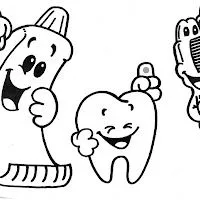 COLOREAR DIBUJOS DE LA SERIE DIBUJOS DE DIENTES PARA COLOREAR