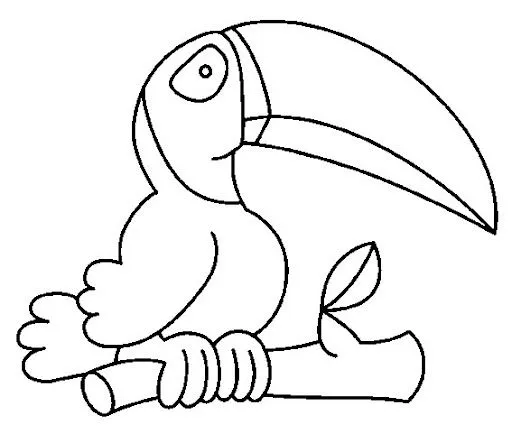 COLOREAR DIBUJOS DE TUCANES