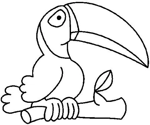 COLOREAR DIBUJOS DE TUCANES | Dibujos para colorear