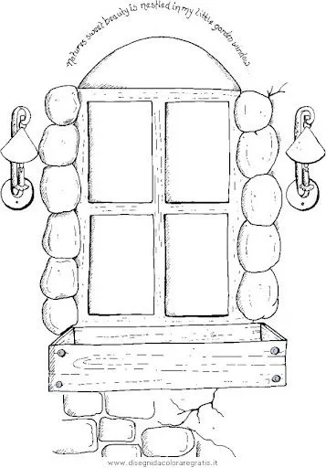 COLOREAR DIBUJOS DE VENTANAS | Dibujos para colorear