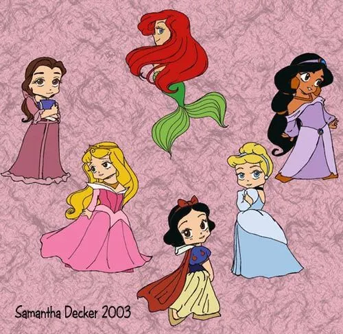 Para colorear Disney bebés princesas - Imagui