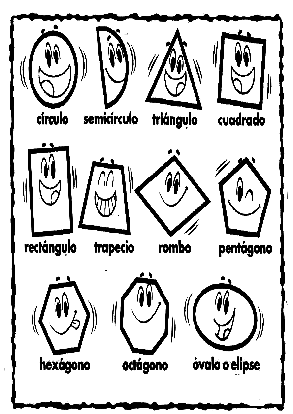 Colorear figuras geometricas | Dibujos para colorear