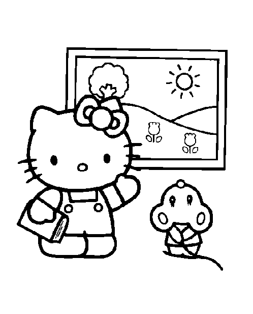  ... COLOREAR INFANTIL DE LA HELLO KITTY PAISAJES : ACTIVIDADES PARA NIÑOS