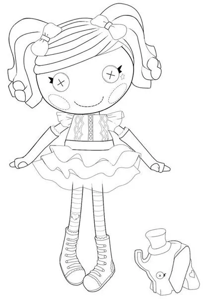 Lalaloopsy. Dibujos para colorear ~ Rayito de Colores