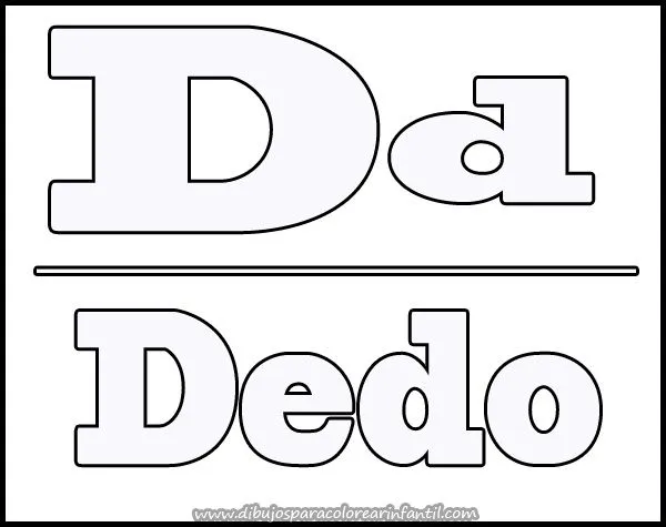 Colorear la letra d - Imagui