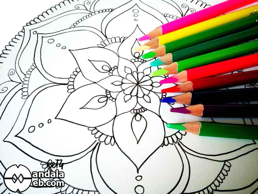 ▷ Cómo colorear mandalas. 