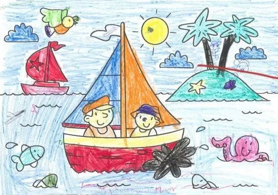 Colorear el mar | Manualidades Infantiles