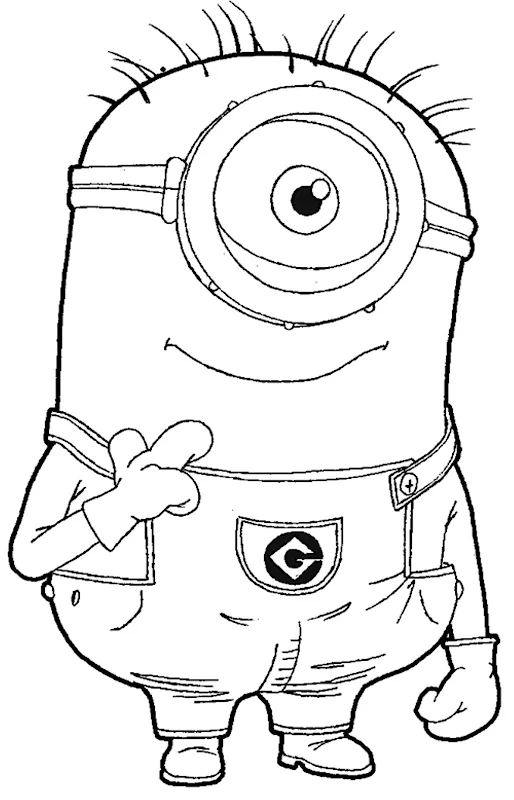 COLOREAR MINION STUART (LOS MINIONS) Para descargar la imagen ...