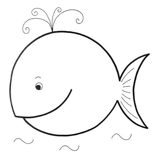 Dibujos infantiles de peces para colorear e imprimir - Imagui