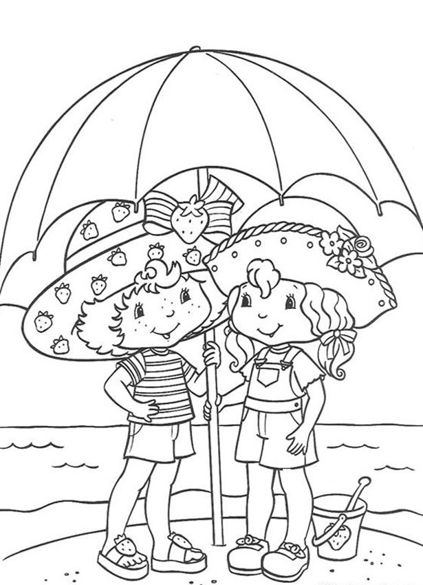  ... para colorear de la playa y el verano. Dibujos de la playa para niños