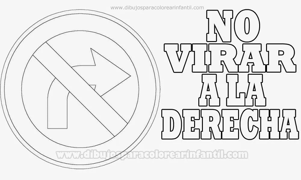 Para colorear señales de transito - Imagui