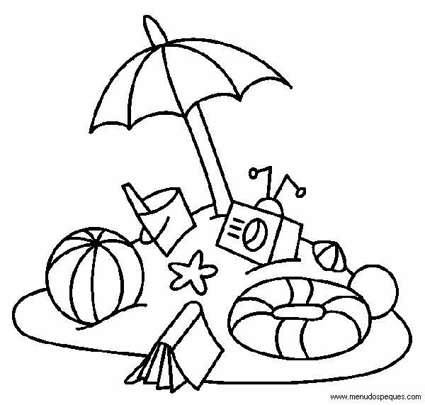 Colorear Verano 12 - Estaciones del año | Verano | Láminas para ...