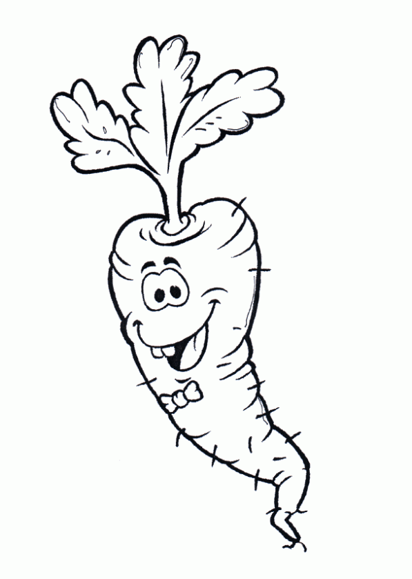 colorear-zanahoria-2-dibujos- ...