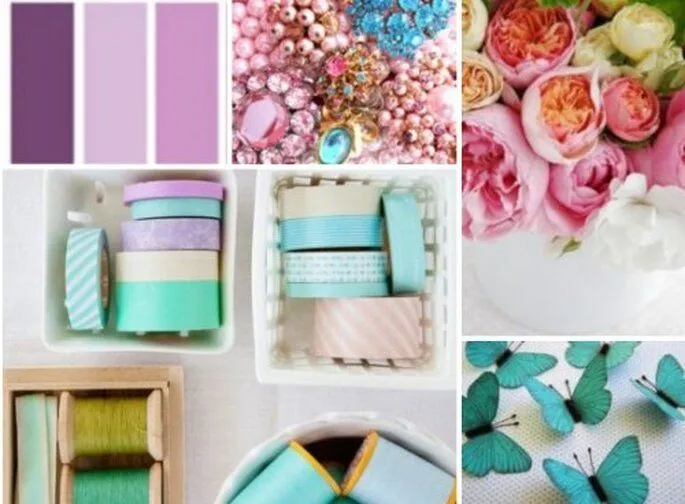 Colores y accesorios para la decoración de tu boda Azul Turquesa