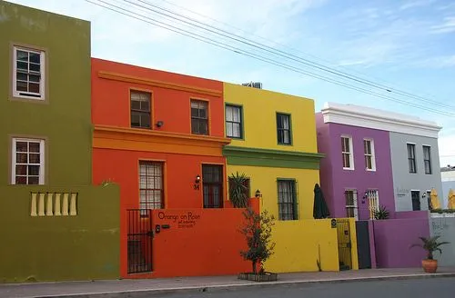 Sobre Colores: Ciudad del Cabo, casas pintadas del Cape Malay Quarter