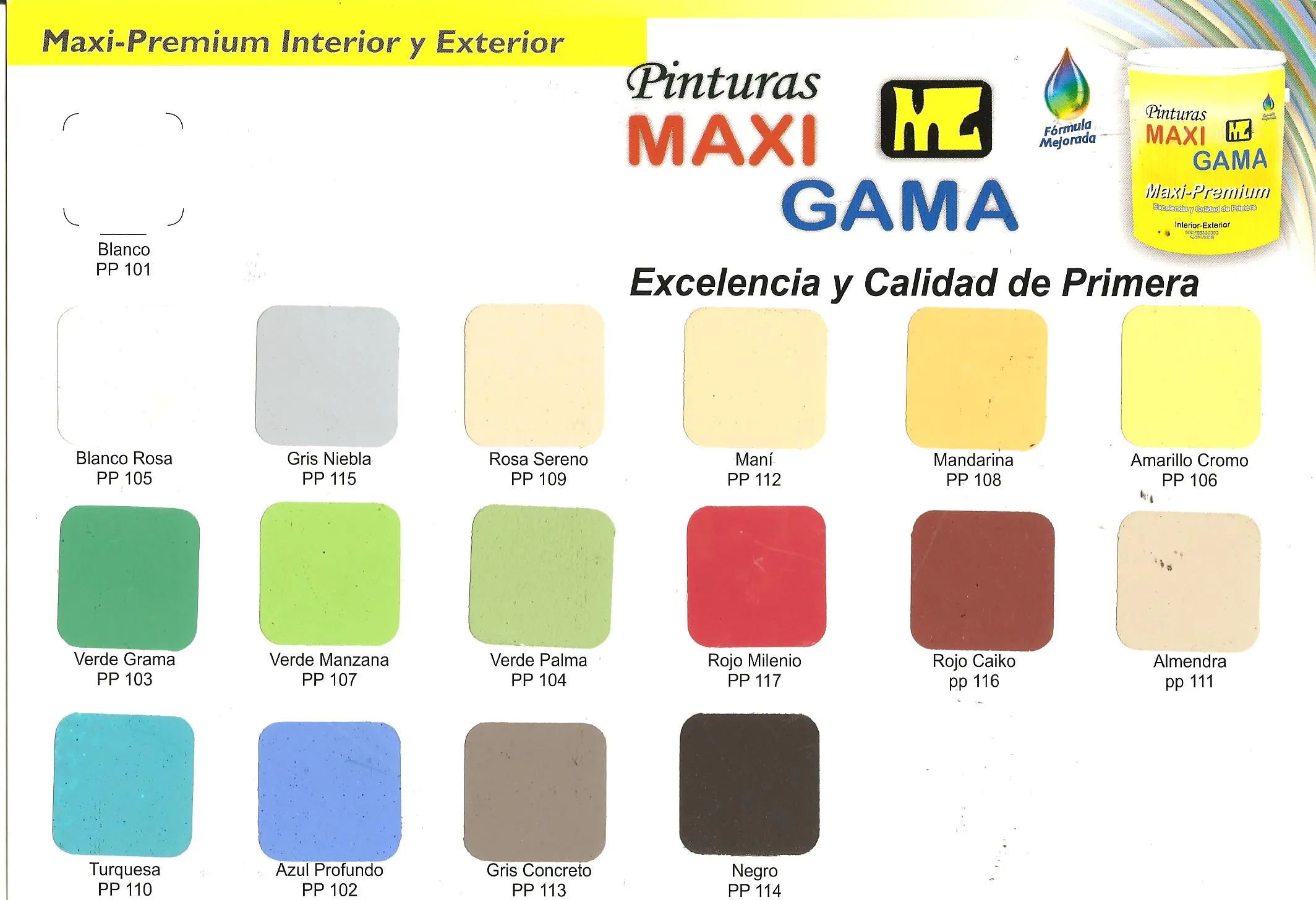 Colores | Fabrica de Pinturas Maxigama