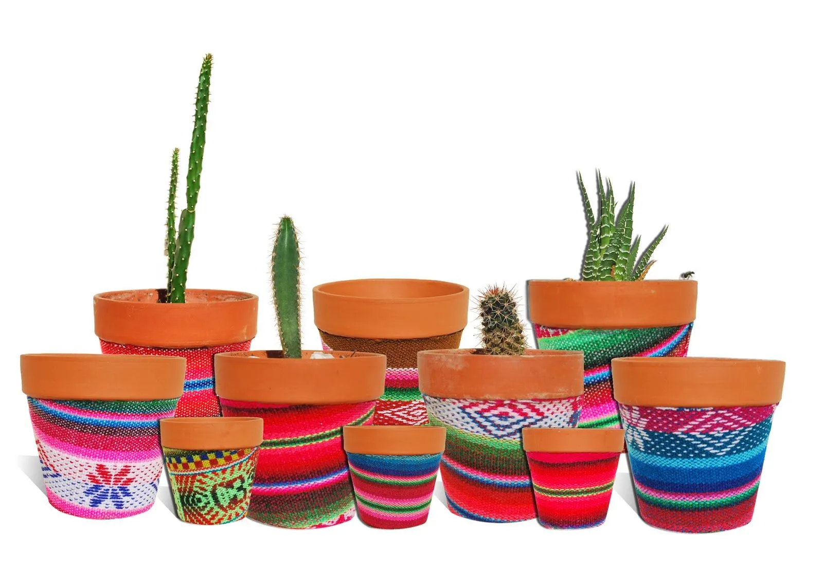 mis 7 colores: macetas para cactus