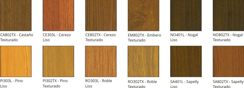 COLORES MADERA : CORTIZO INDUSTRIAL - Perfiles de aluminio para la ...