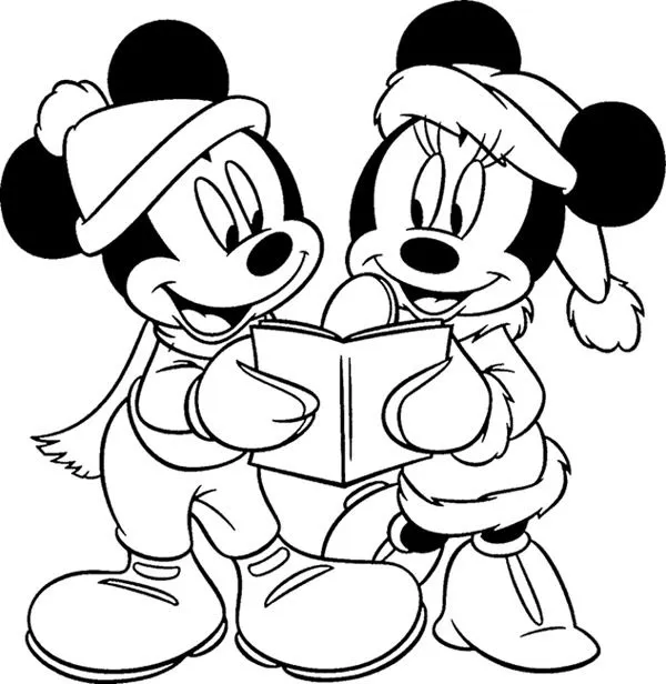 coloriage 'blague avec noel mickey' a imprimer gratuit pour enfant ...