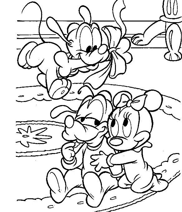 Coloriage Bebe Disney 2 - LesColoriages.