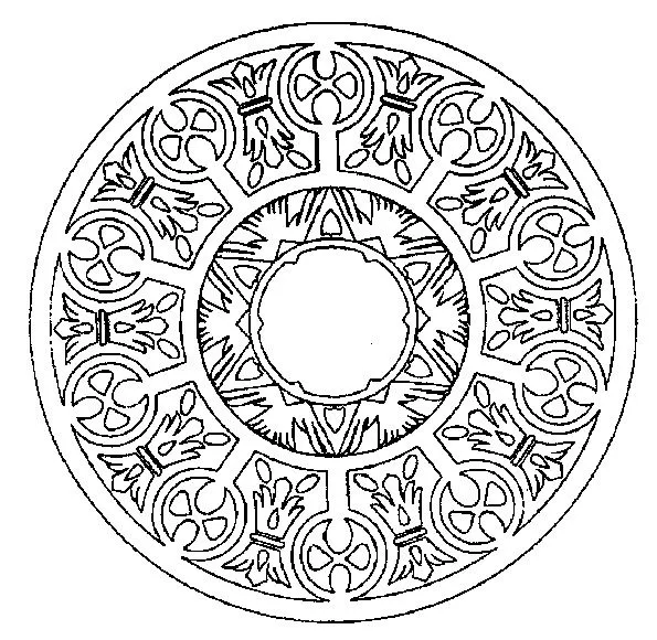 coloriage d'un mandala complexe - Mandala - Tête à modeler